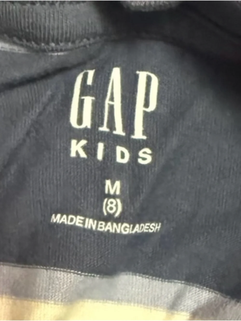 GAP Boys Navy  Striped Pocket Tee